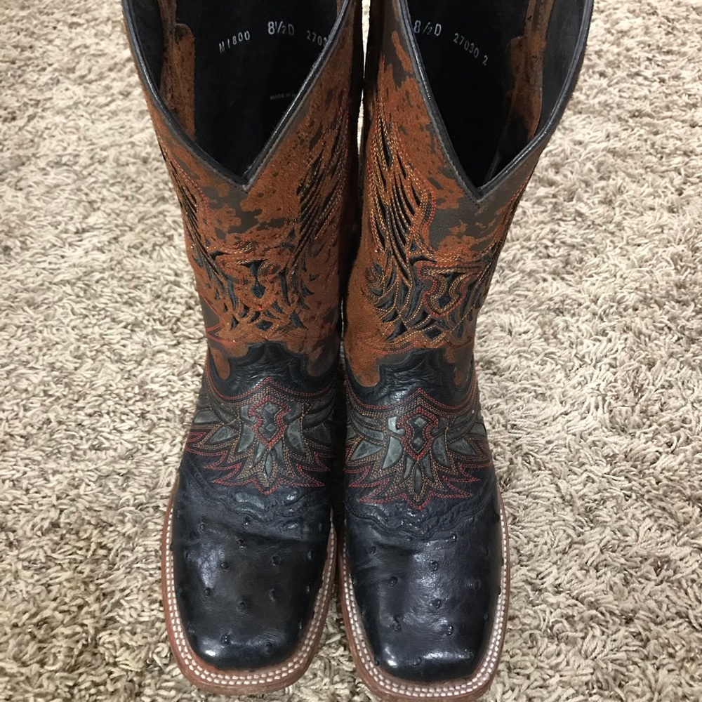 Lucchese Ostrich Boots 8.5D